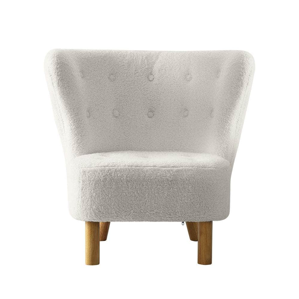 Armchair Lounge Accent Couch Chairs Sofa Bedroom White