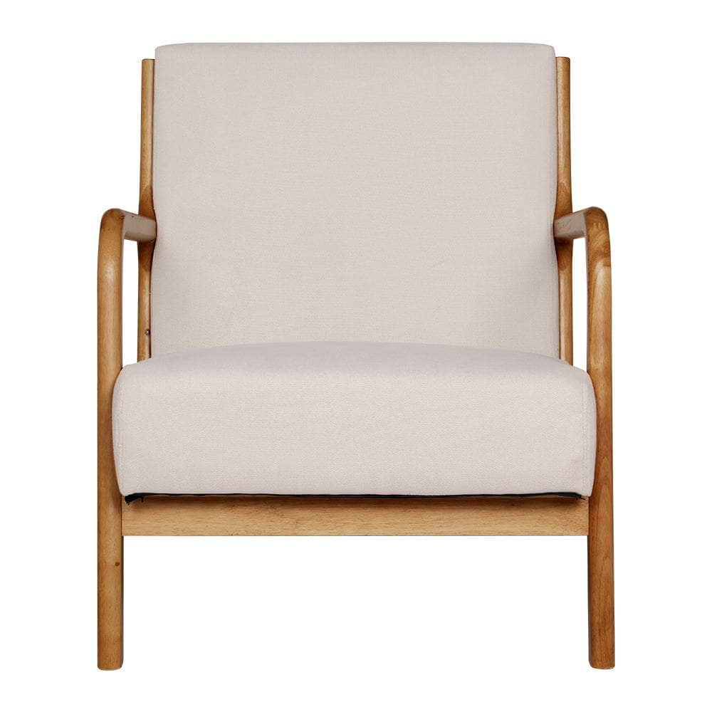 Armchair Lounge Chair Accent Armchairs Couch Sofa Bedroom Beige Wood