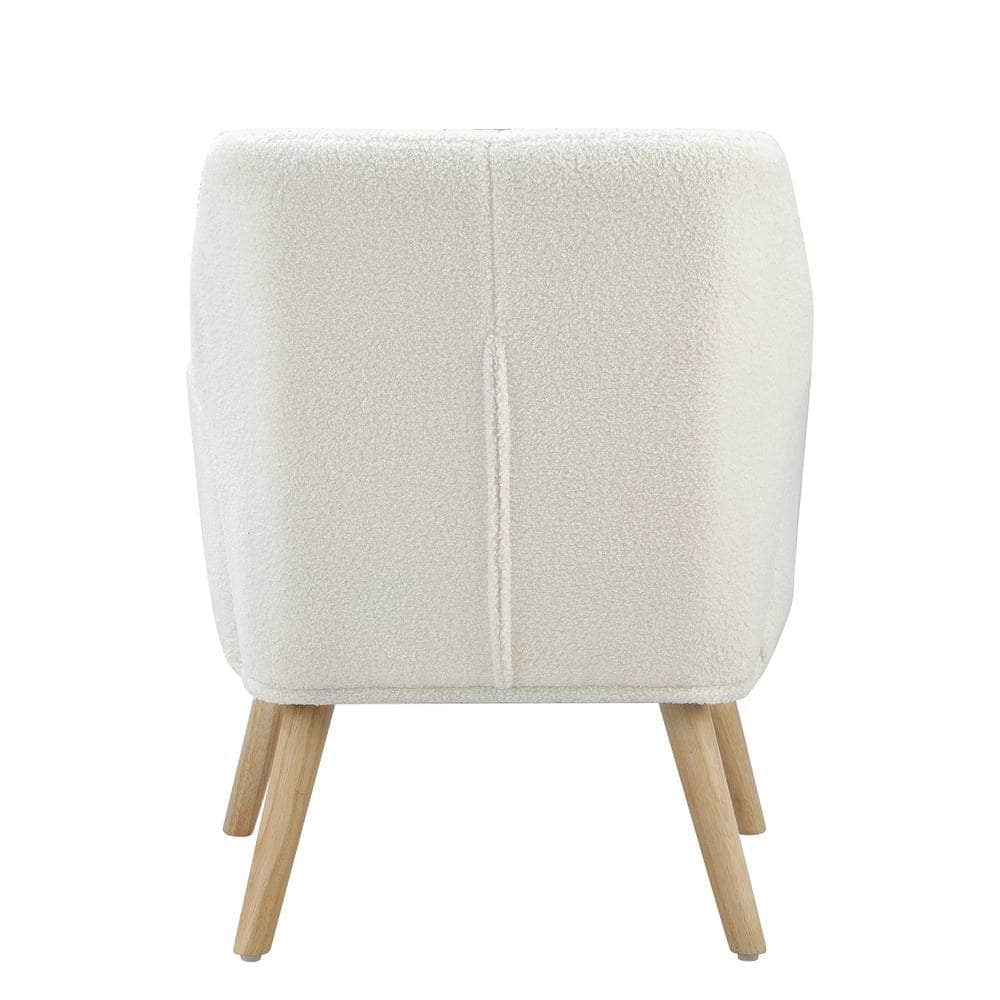 Armchair Lounge Sofa Chair Sherpa Couches White