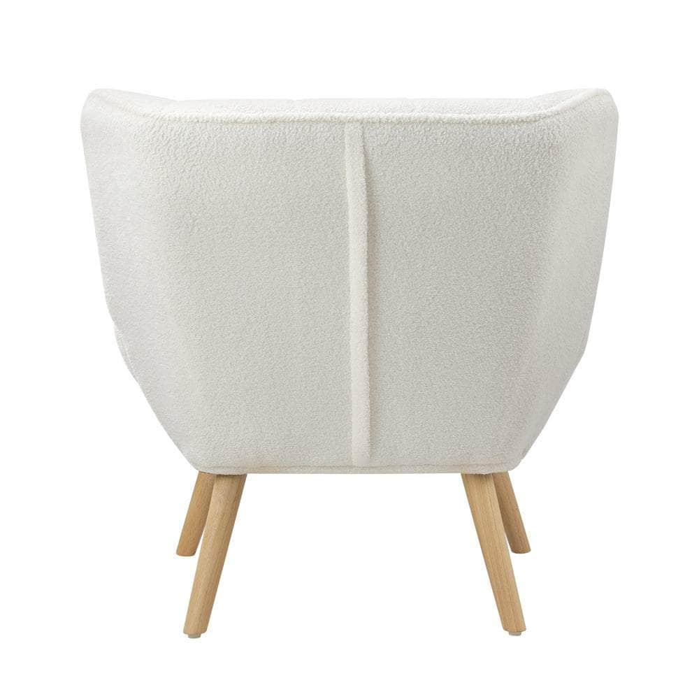 Armchair Sofa Lounge Sherpa Upholstered White