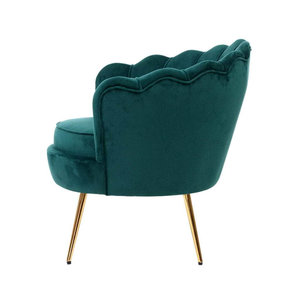 Armchair Velvet Green Callista