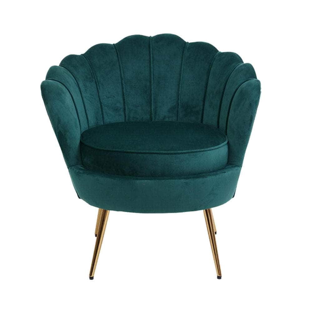 Armchair Velvet Green Callista