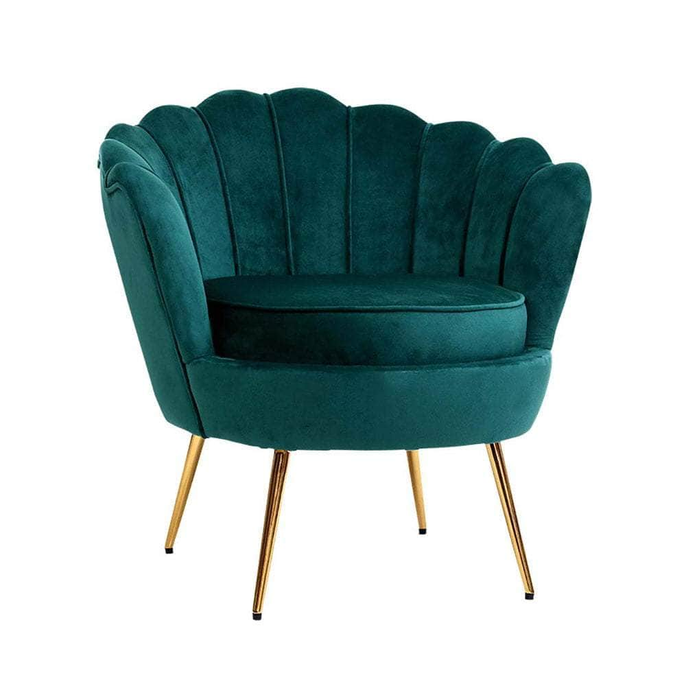 Armchair Velvet Green Callista