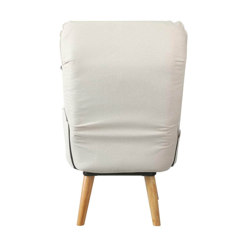 Armchair wit Stool, Home Lounge with 360 Swivel Seat and 145 Recline Beige