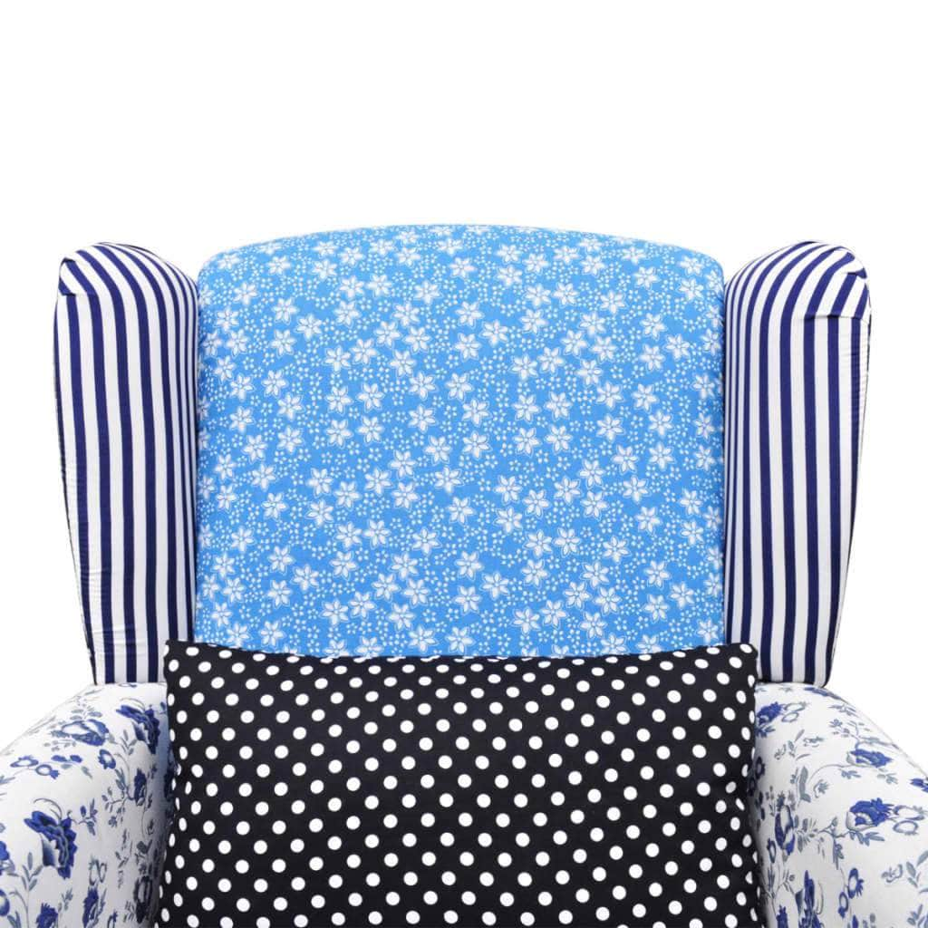 Armchair with Patchwork Design Fabric