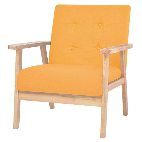 Armchair Yellow Fabric