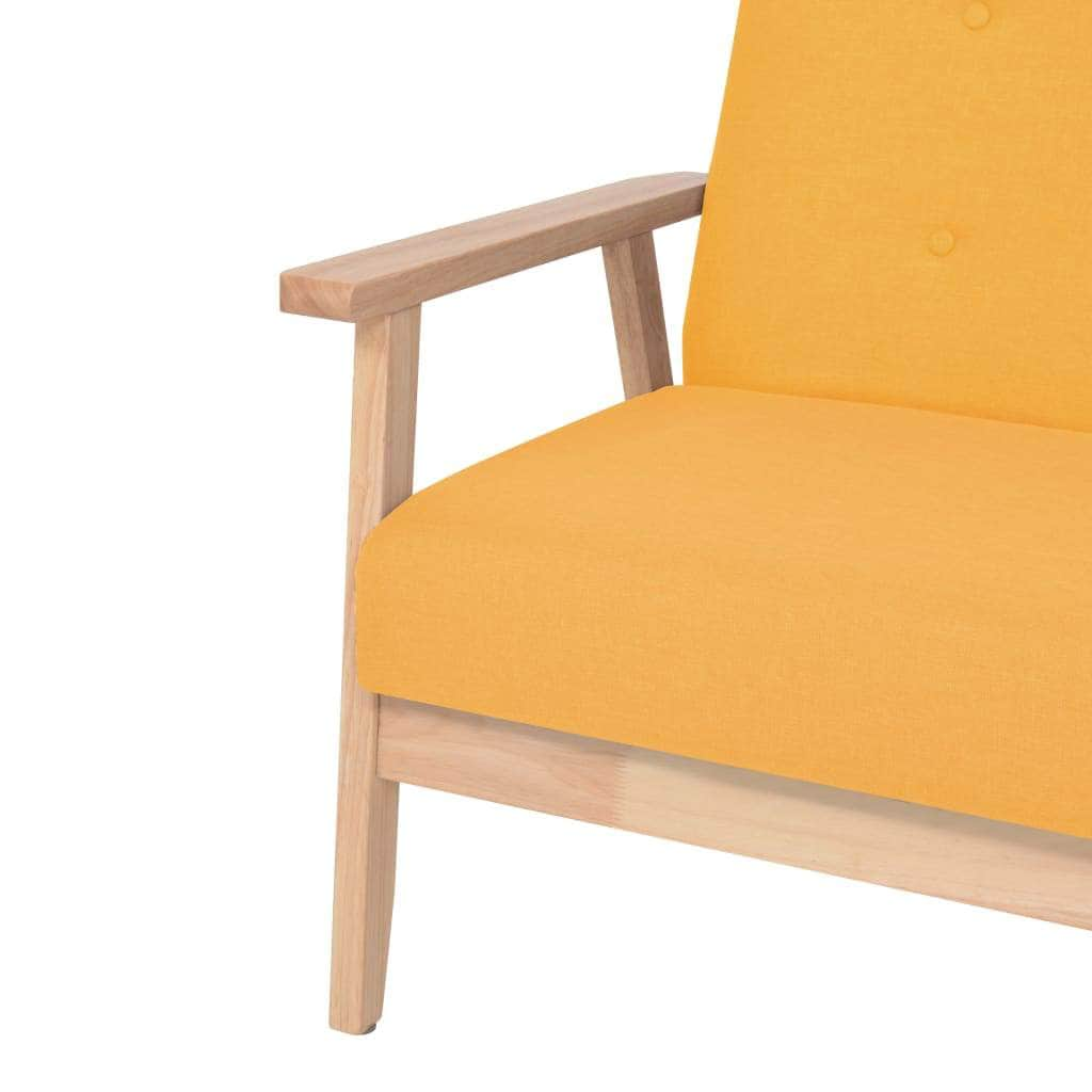 Armchair Yellow Fabric