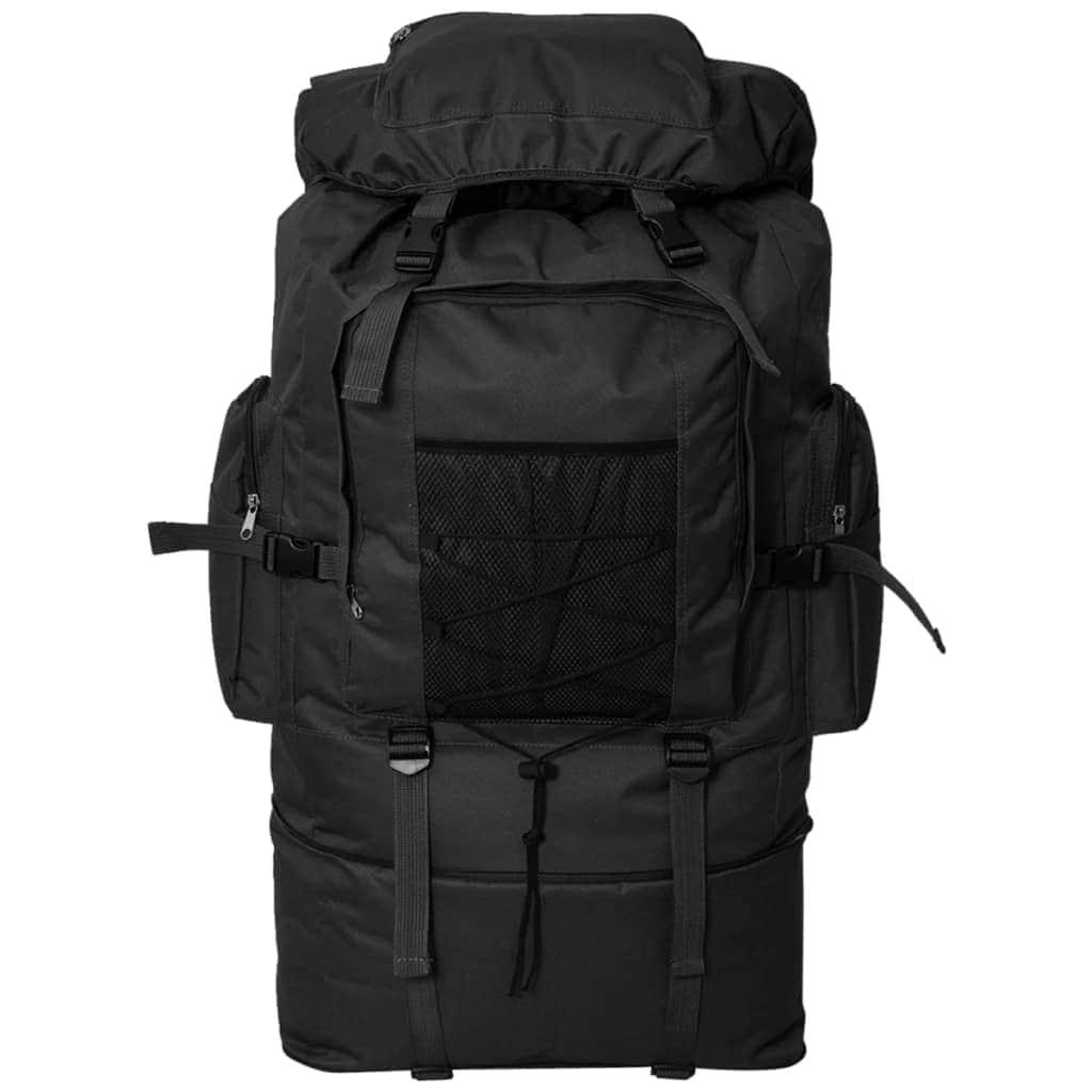 Army-Style Backpack Black