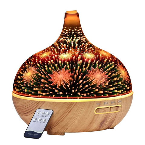 Aroma Diffuser Aromatherapy 3D Glass 400Ml