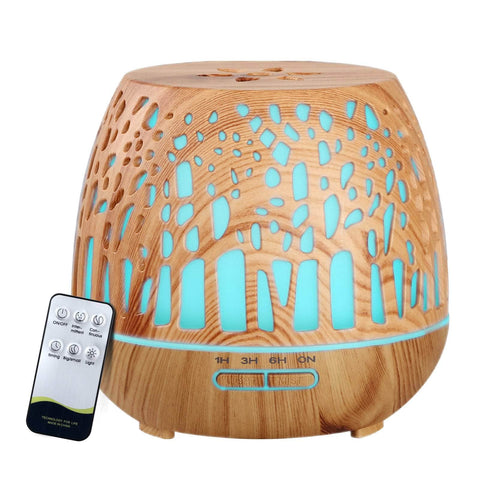 Aroma Diffuser Aromatherapy Wood Grain 400Ml