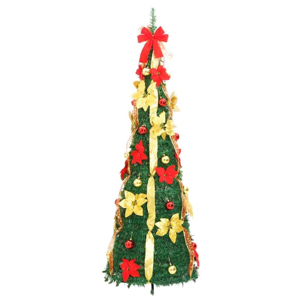 Artificial Christmas Tree Pop-up 100 LEDs Green