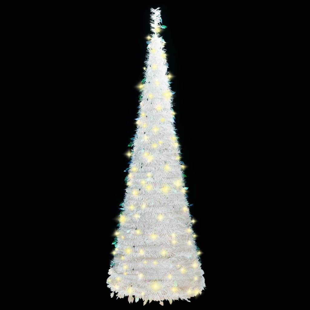 Artificial Christmas Tree Pop-up 200 LEDs White