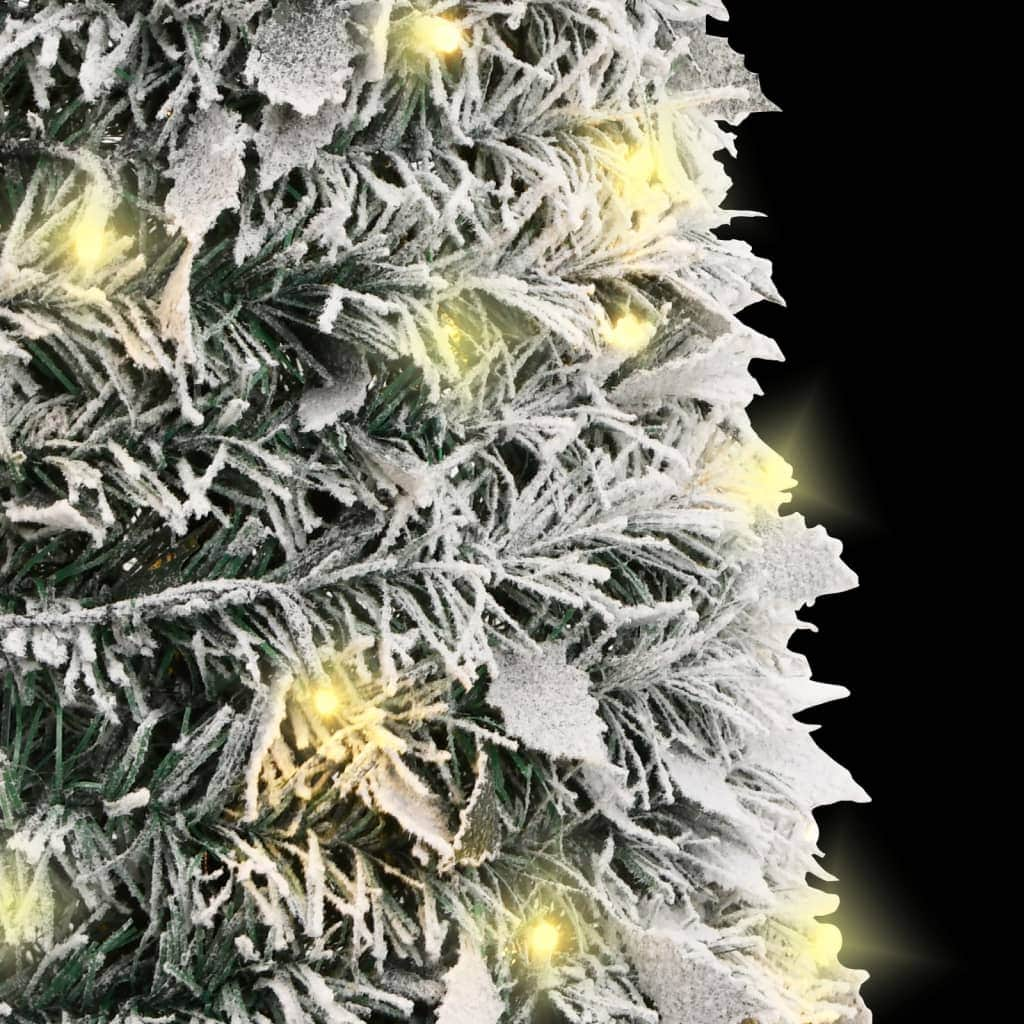 Artificial Christmas Tree Pop-up Flocked Snow 100 LEDs