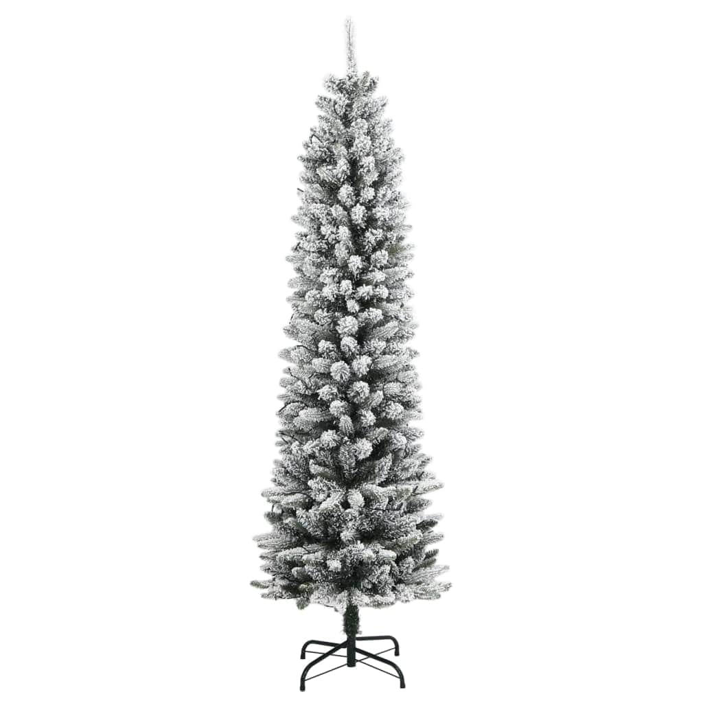 Artificial Christmas Tree with 300 LEDs and Flocked Snow