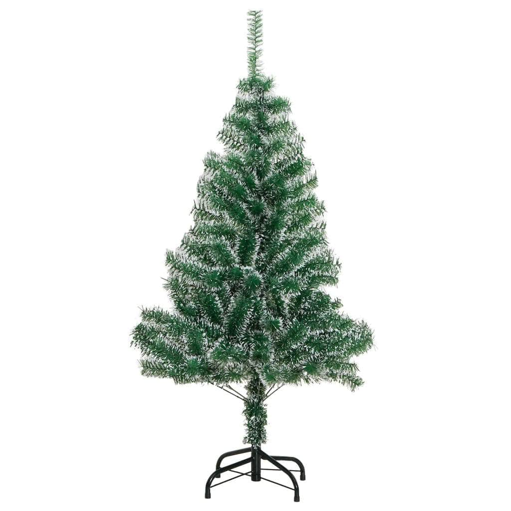 Artificial Christmas Tree with Flocked Snow Green