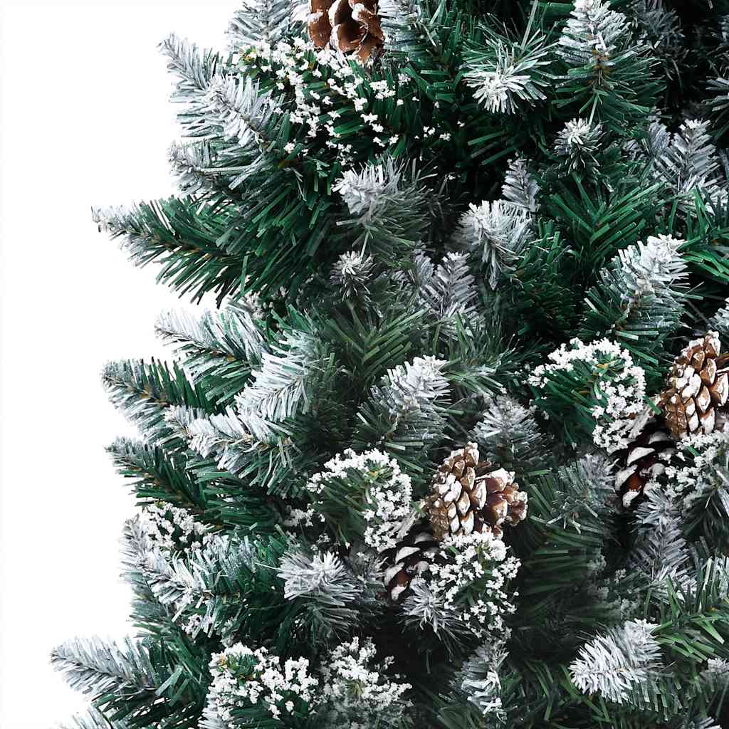 Artificial Christmas Tree with LED & Ball Set&Pine Cones 240 cm