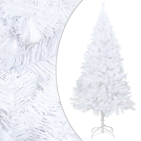 Artificial Christmas Tree with LED & Ball Set White 180 cm PVC