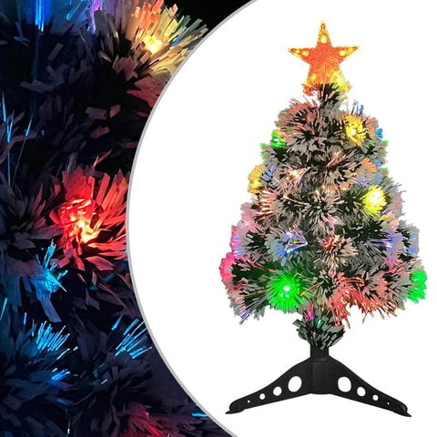 Artificial Christmas Tree with LED White&Blue  Fibre Optic