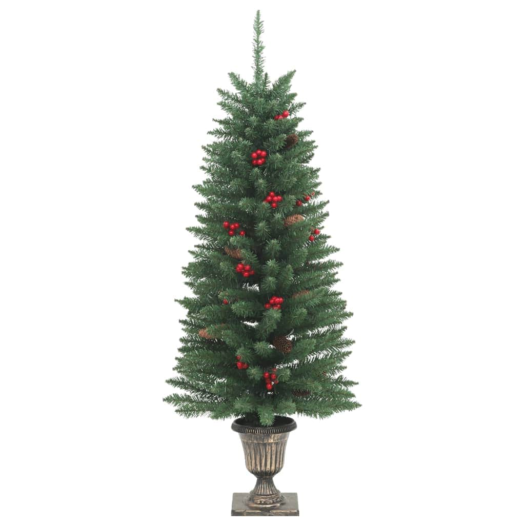 Artificial Christmas Trees 2 pcs 100 LEDs Green