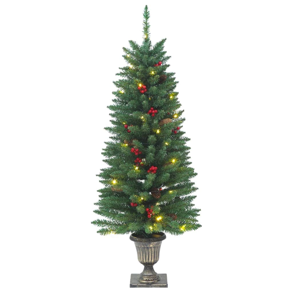 Artificial Christmas Trees 2 pcs 100 LEDs Green