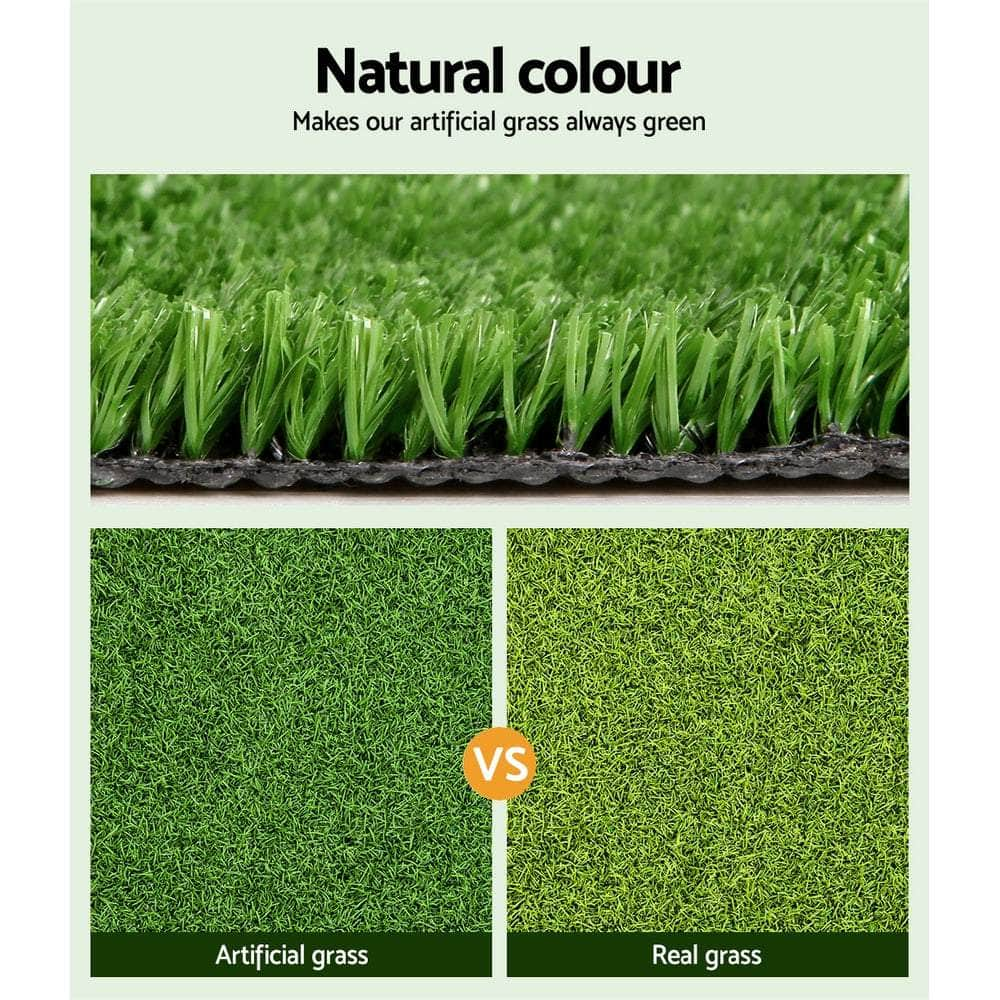 Artificial Grass 1mx10m 17mm Synthetic Fake Lawn Turf Plant Plastic Olive