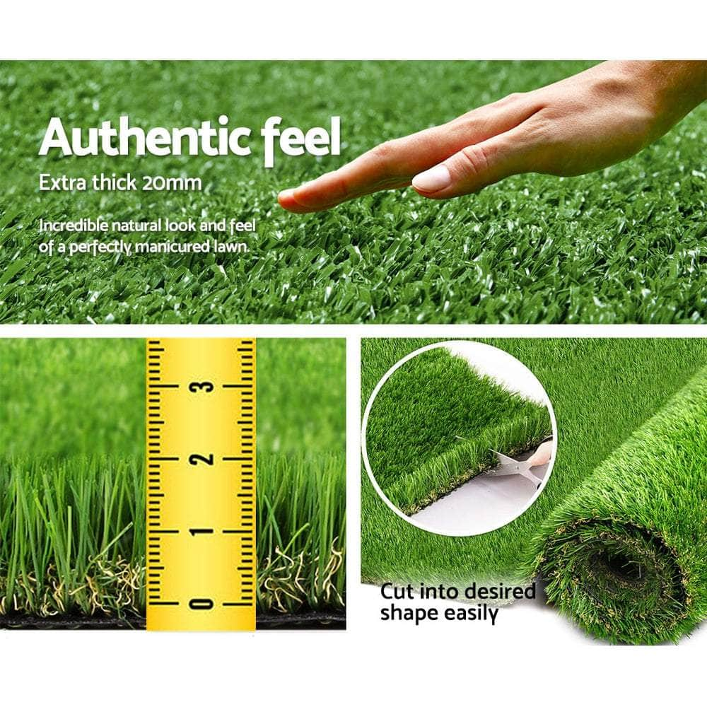 Artificial Grass 20mm 1mx10m Synthetic Fake Lawn Turf Plastic Plant 4-coloured