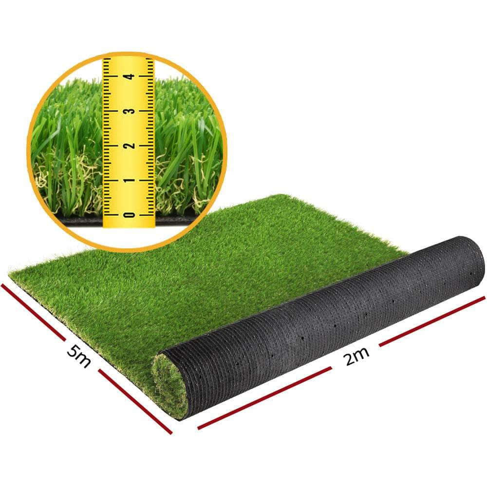 Artificial Grass 20SQM 30mm Synthetic Fake Lawn Turf Plastic Plant 4-coloured 2mx5m