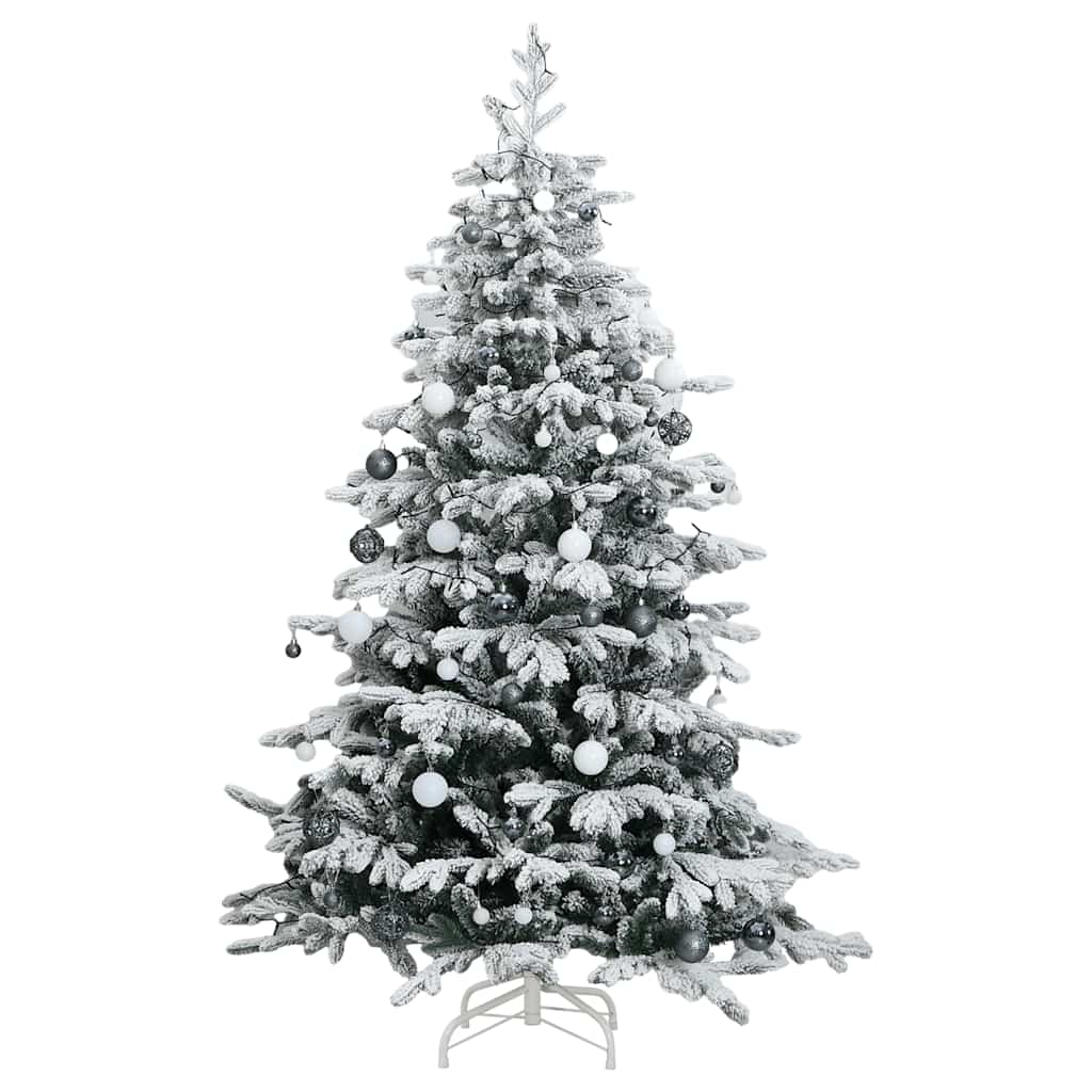 Artificial Hinged Christmas Tree - 300 LEDs, Ball Set (180 cm)