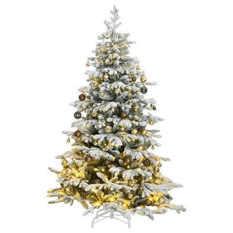 Artificial Hinged Christmas Tree 300 LEDs , Ball Set