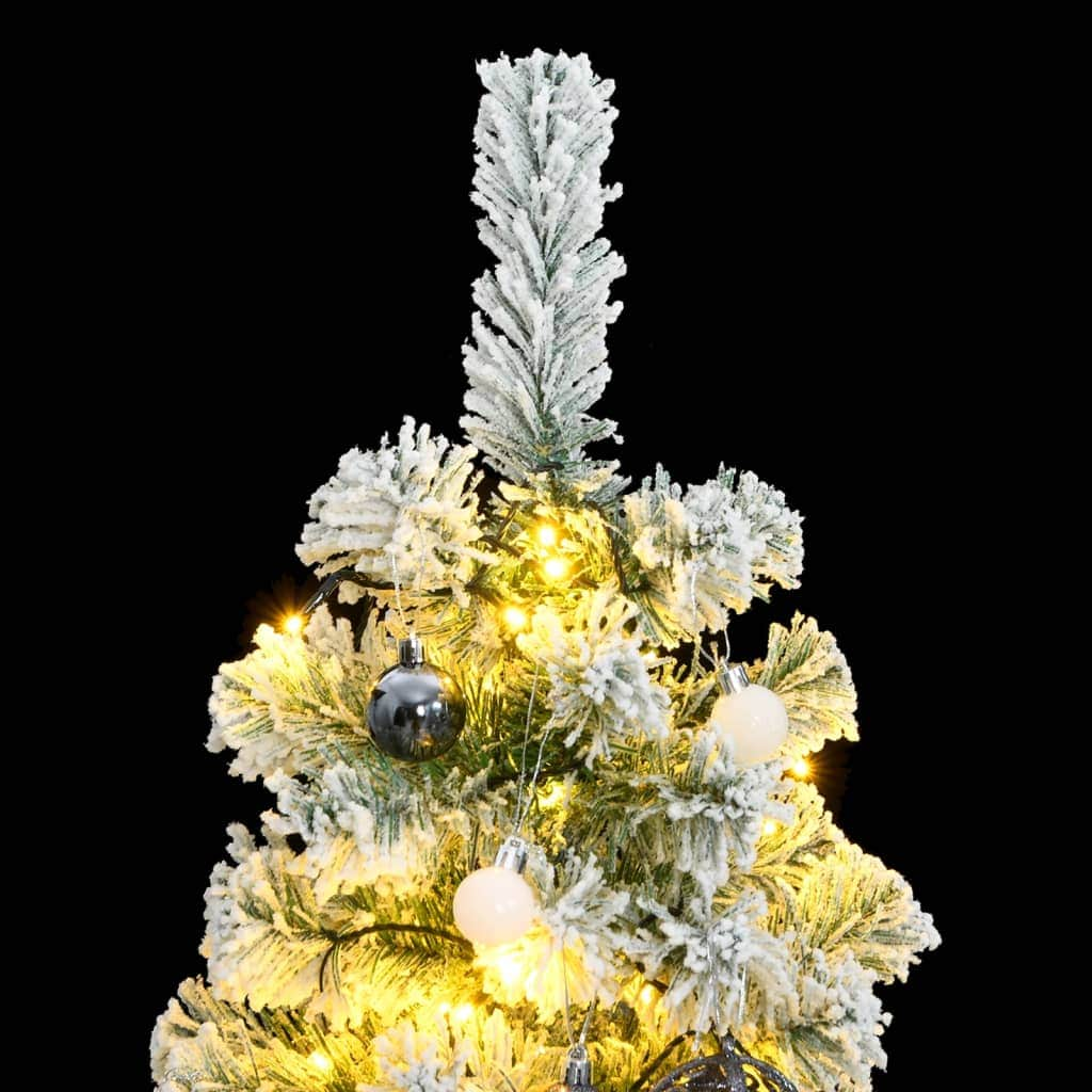 Artificial Hinged Christmas Tree, Ball Set 150/120 cm