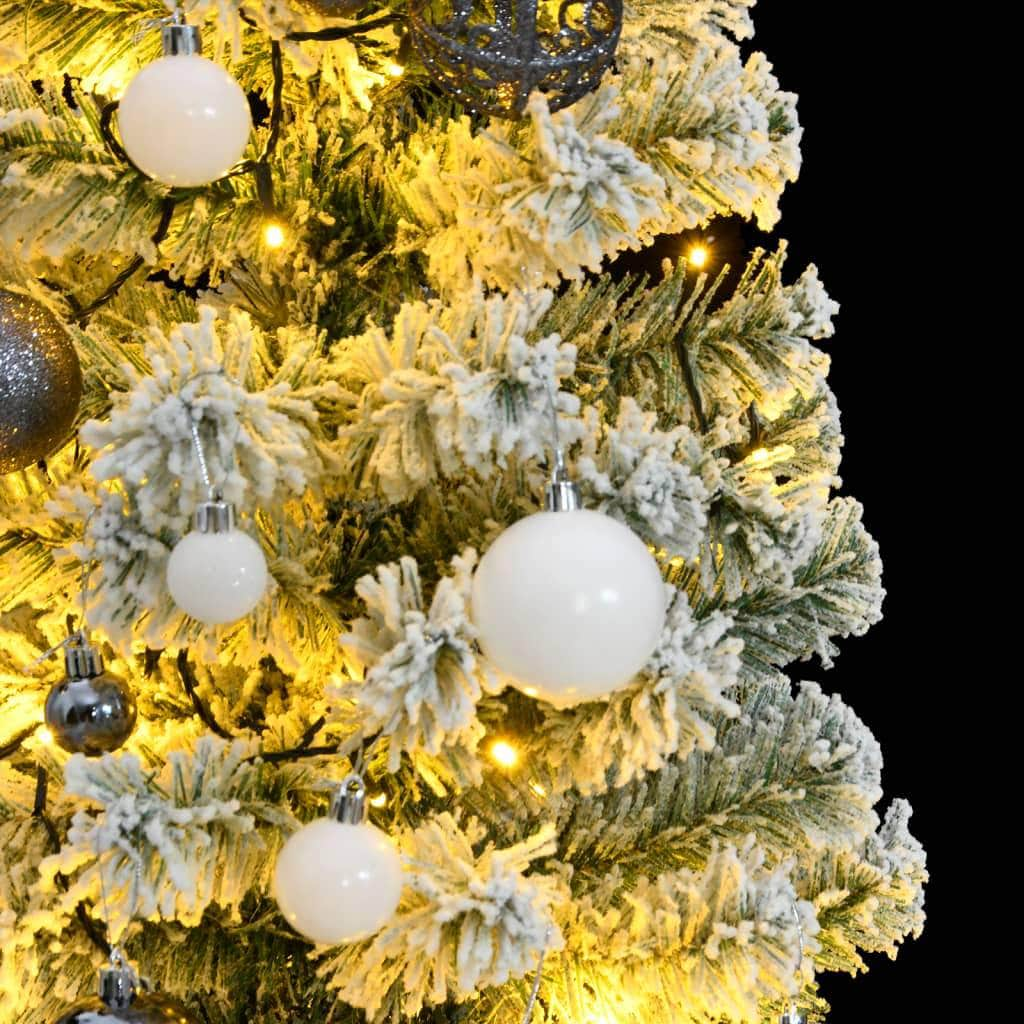 Artificial Hinged Christmas Tree, Ball Set 150/120 cm