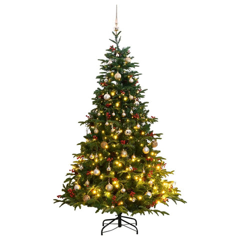 Artificial Hinged Christmas Tree, Ball Set