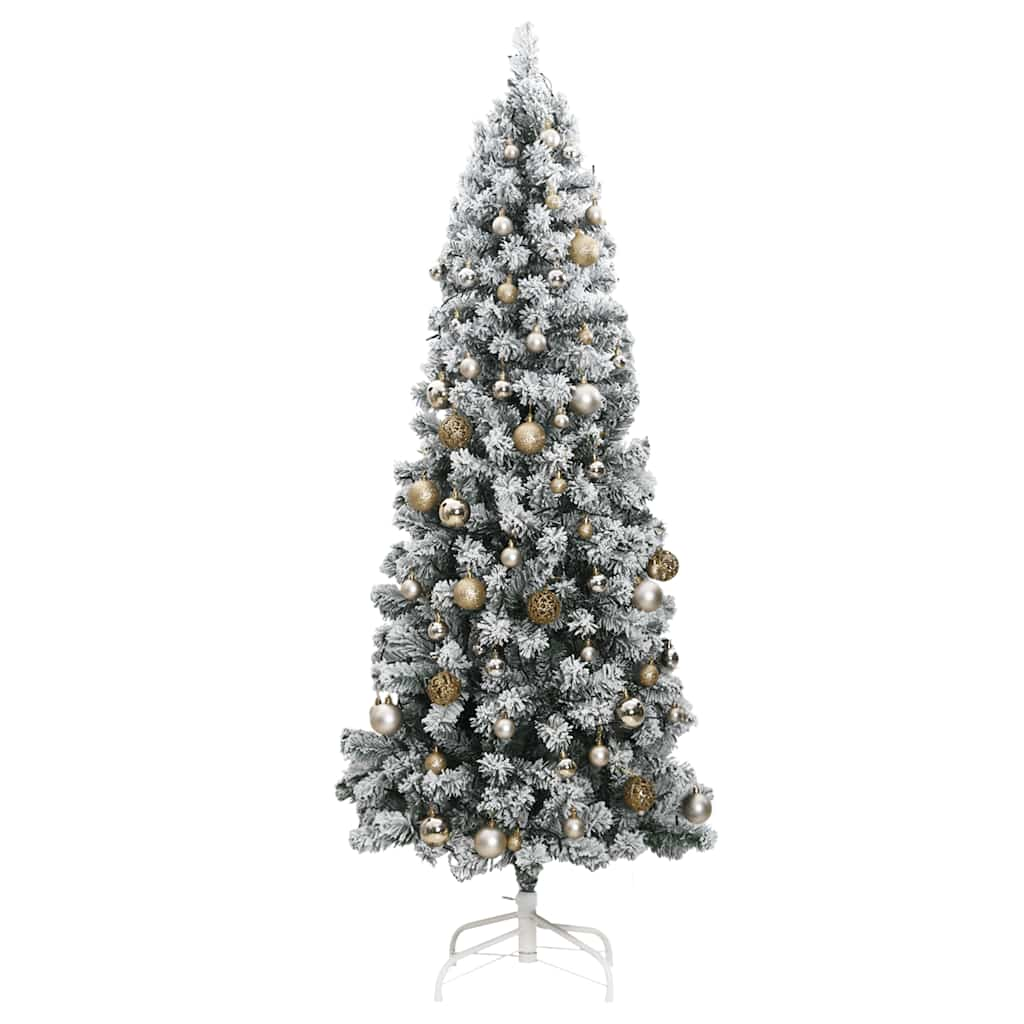 Artificial Hinged Christmas Tree with 300 LEDs- Ball Set 180 cm