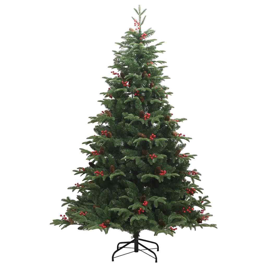 Artificial Hinged Christmas Tree with 300 LEDs , Ball Set 180 cm