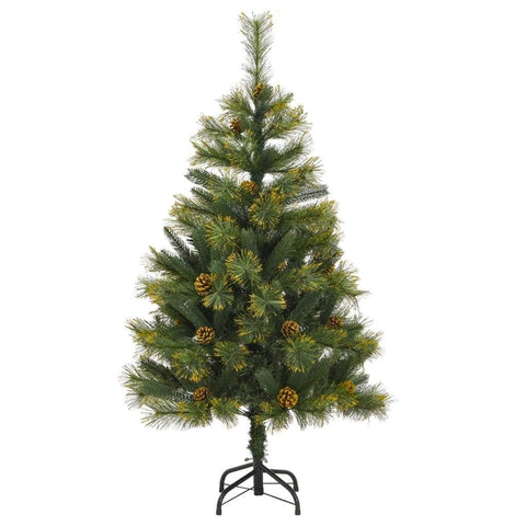 Artificial Hinged Christmas Tree with Cones