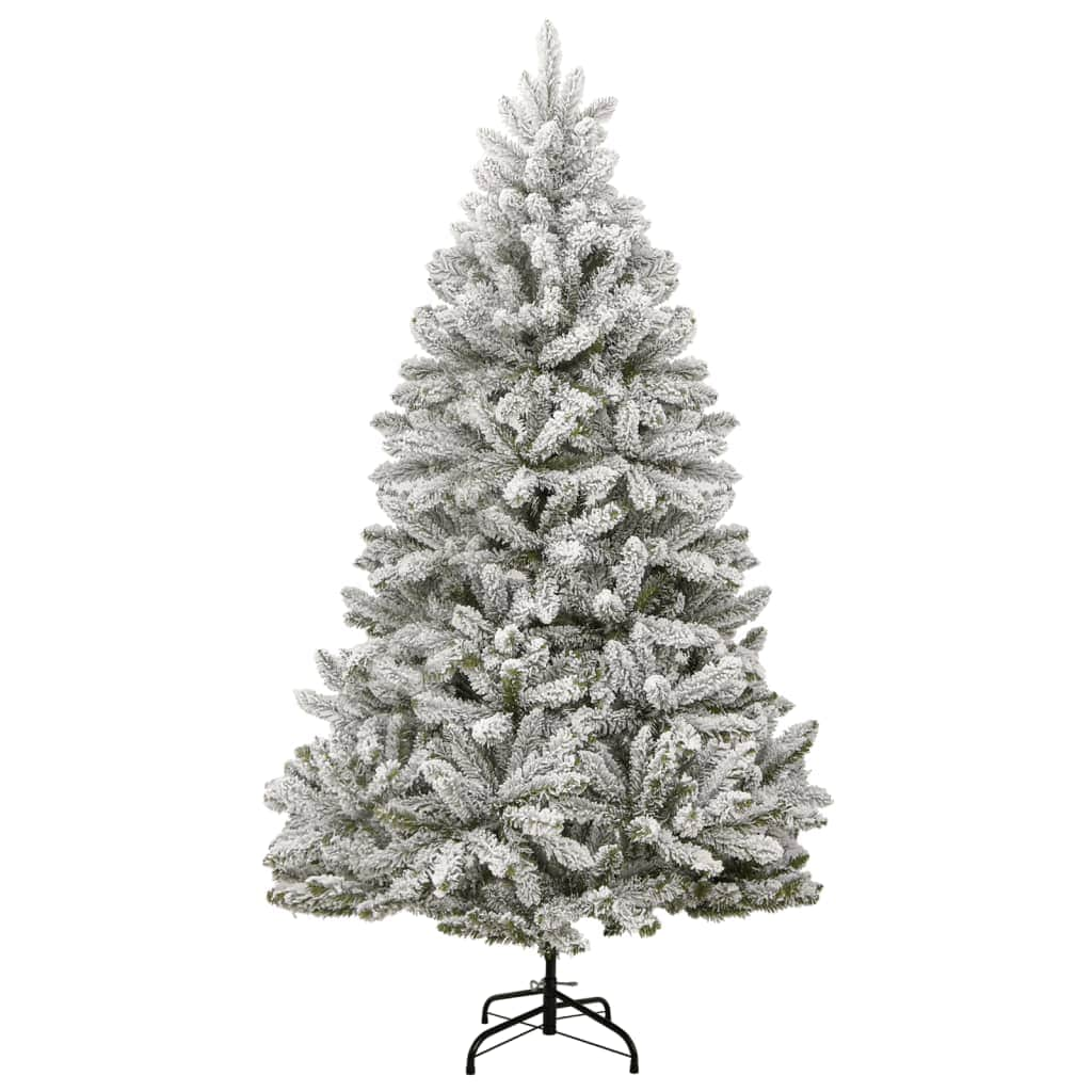 Artificial Hinged Christmas Tree with Flocked Snow