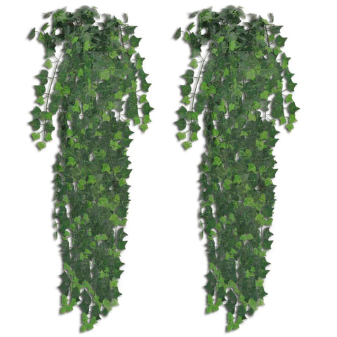 Artificial Ivy Bush 2 pcs 90 cm Green