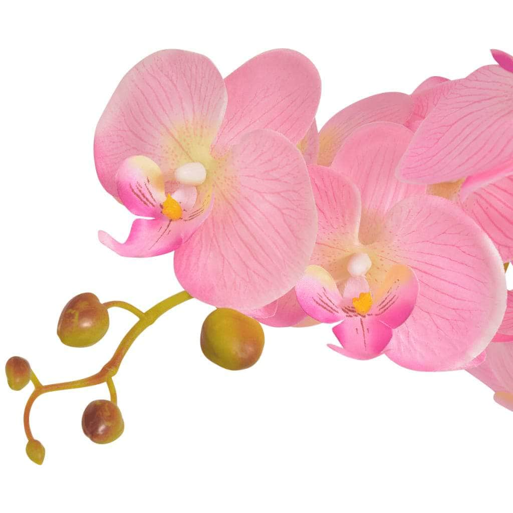 Artificial Orchid Plant with Pot 65 cm Pink