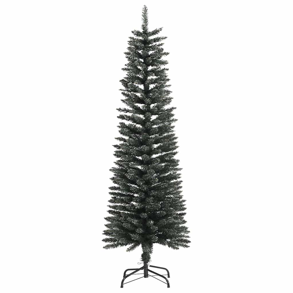 Artificial Slim Christmas Tree with Stand Green 150 cm PVC