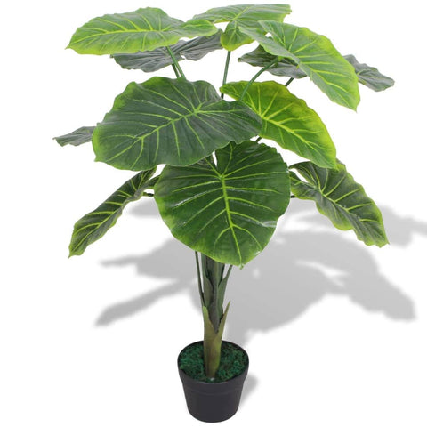 Artificial Taro Plant with Pot 70 cm Green