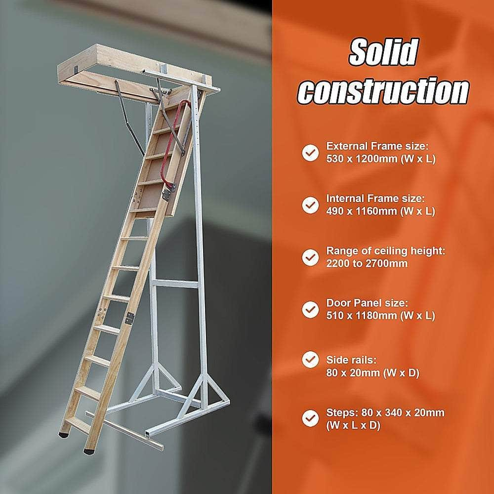 Attic Loft Ladder - 2200Mm To 2700Mm