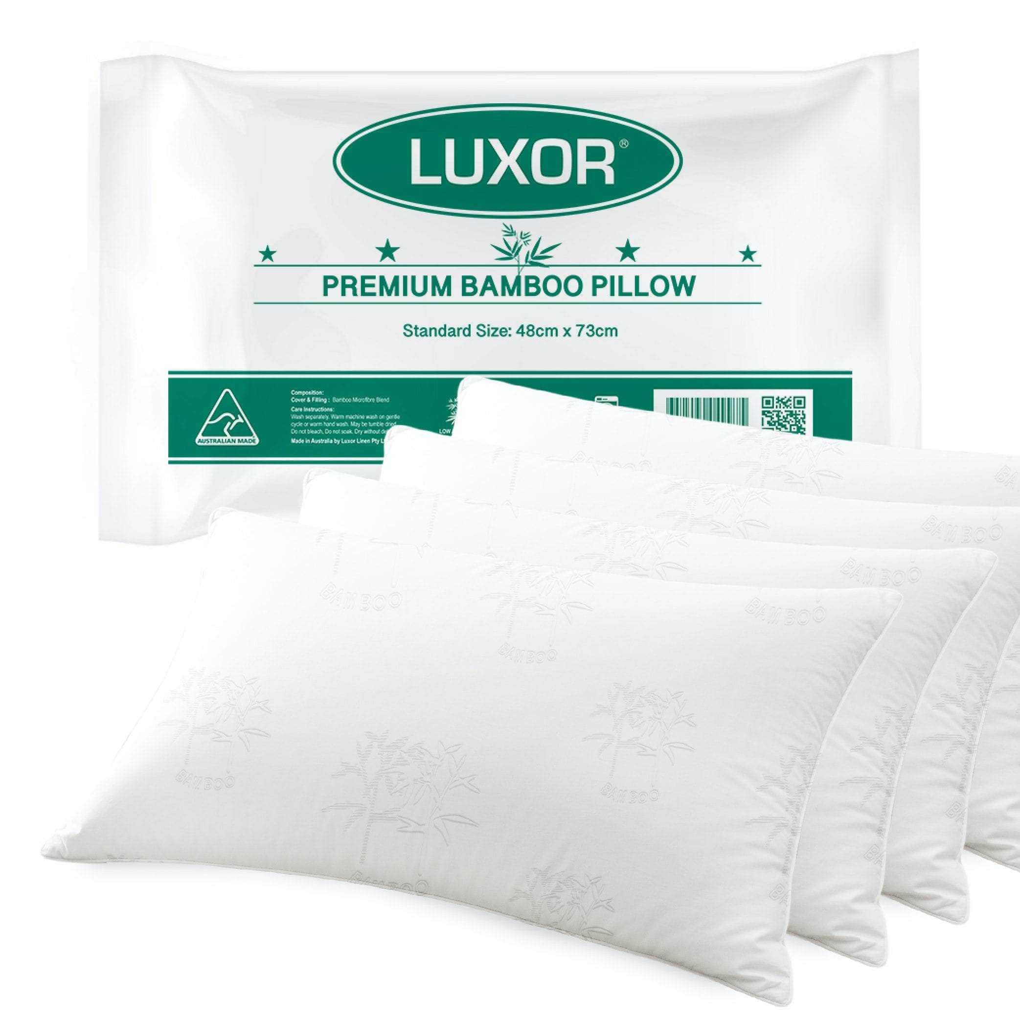 AU Made Bamboo Cooling Pillow Standard Size