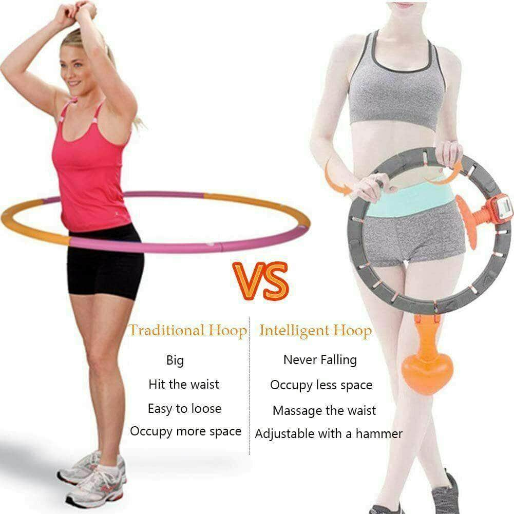 Auto-Spinning Hula Hoop for Weight Loss with LCD