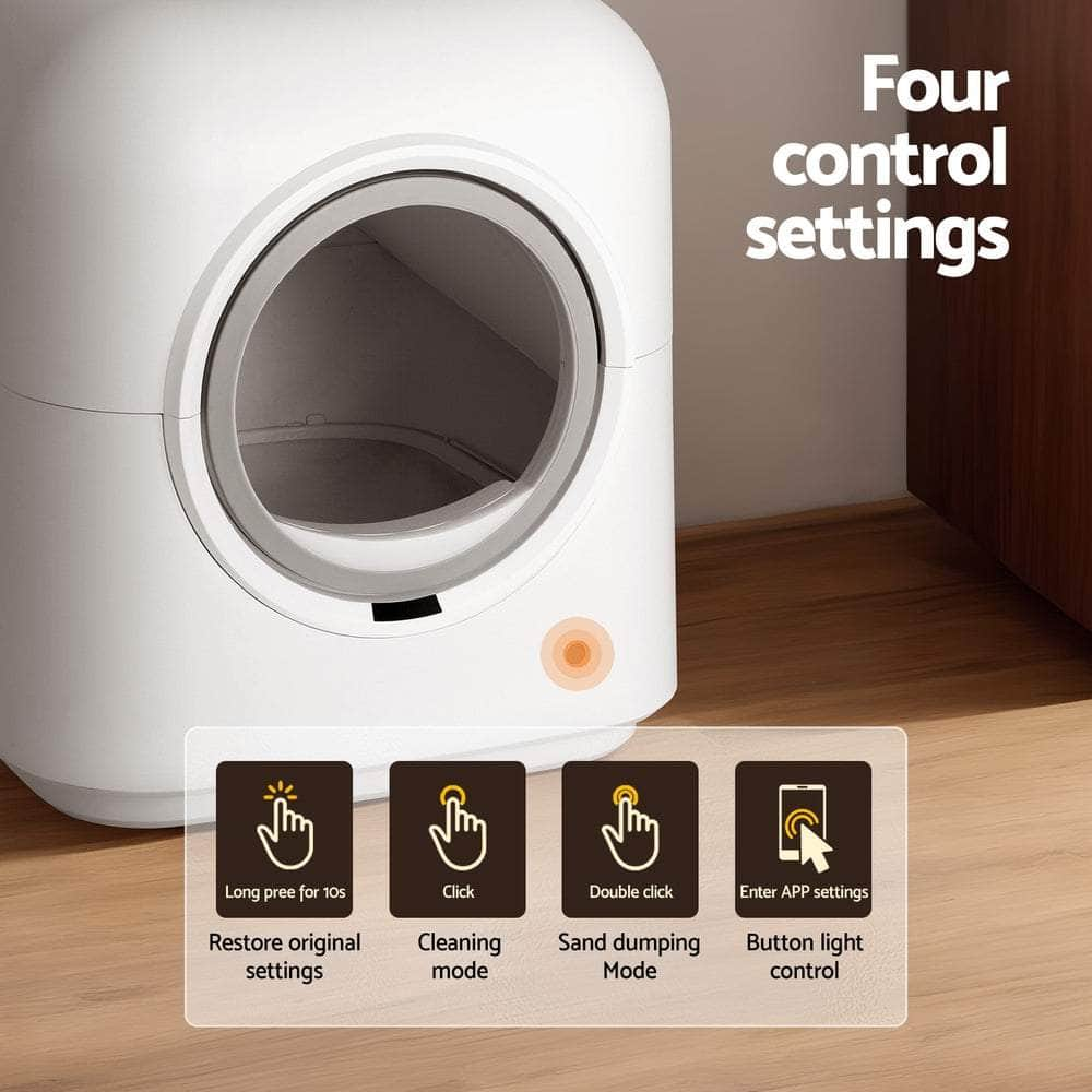 Automatic Self-Cleaning Cat Litter Box - App-Controlled