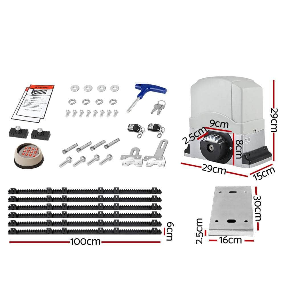 Automatic Sliding Gate Opener & Hardware Kit