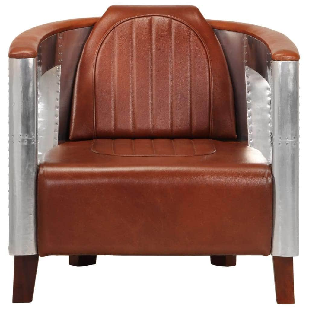 Aviator Armchair Brown