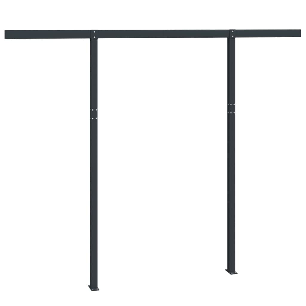 Awning Post Set - Anthracite  Iron