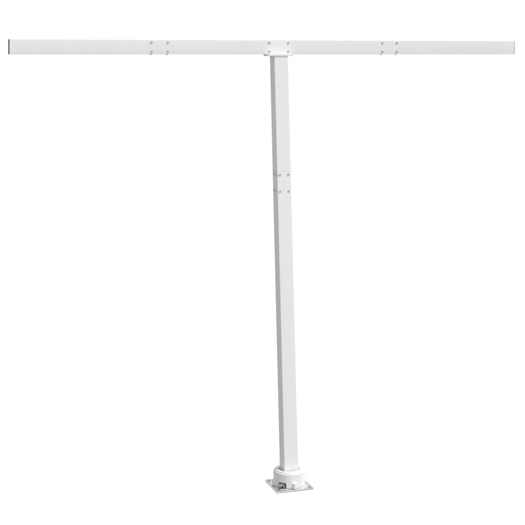 Awning Post Set White - Iron