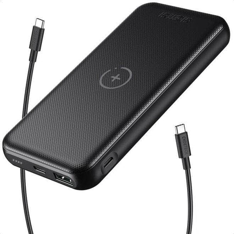 B650-Cc Power Bank 10000Mah With Wireles Power Bank (Black)