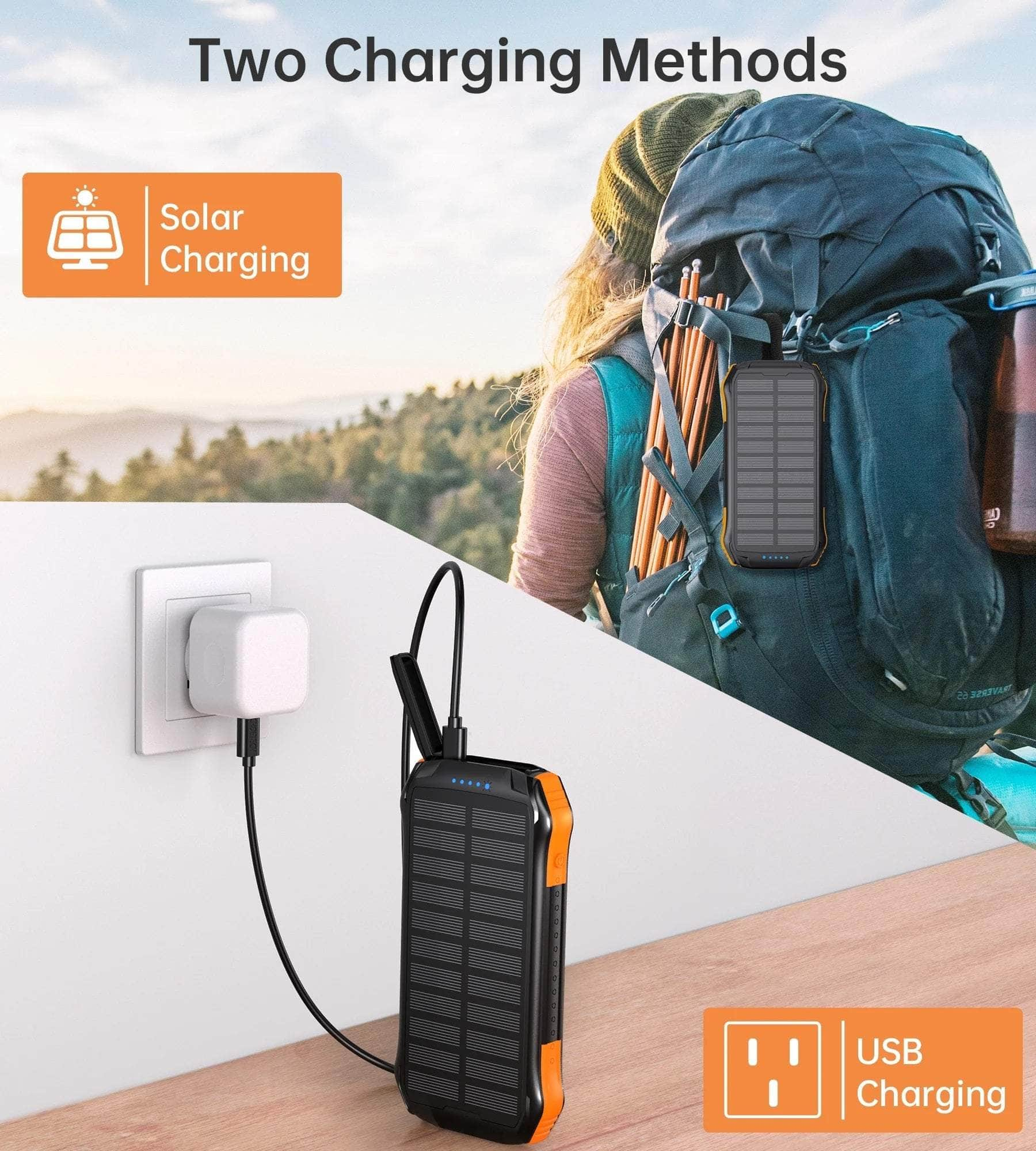 B657 20000Mah Solar Power Bank